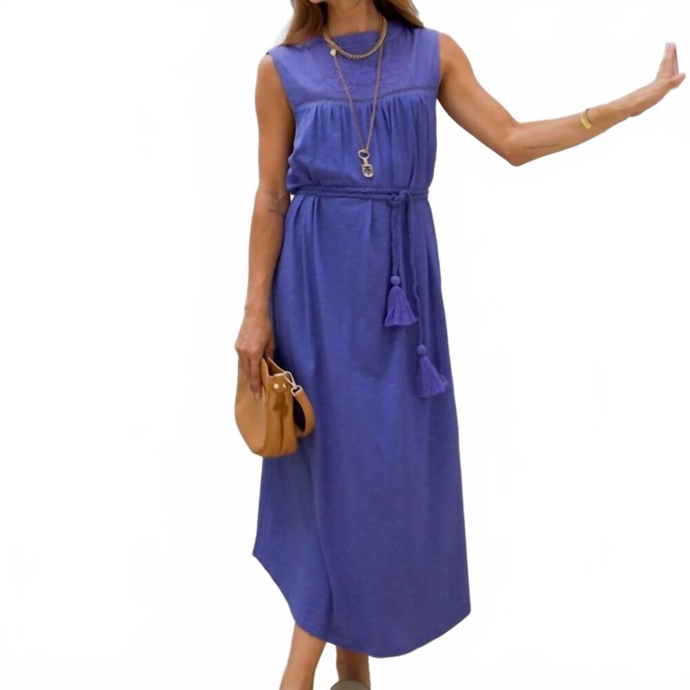 NEW EXVOTO amy midi dress in marlin blue